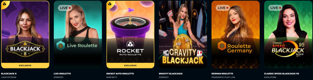 RocketPlay Casino Online - live dealer games
